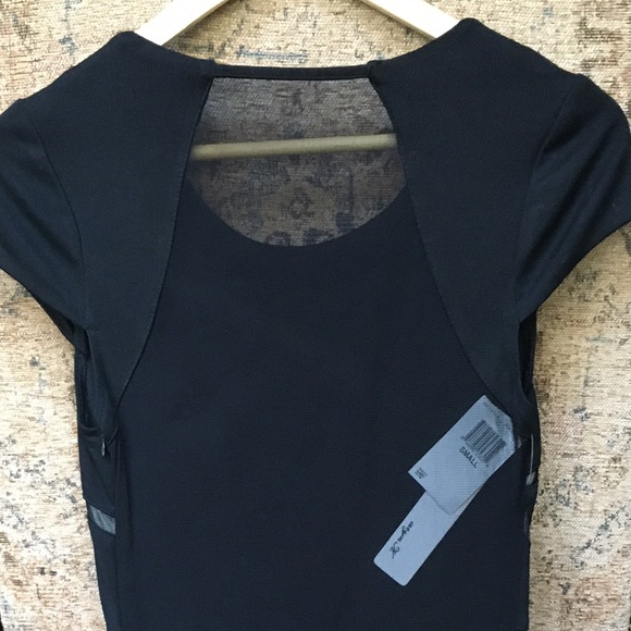 Arynk  little black dress with sheer back - Picture 1 of 3