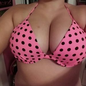 Polka dot bikini top