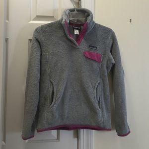 Grey and pink pullover Patagonia