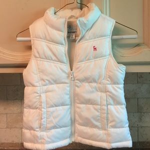 White puffer vest by Old Navy