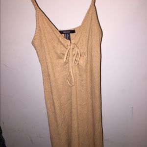 Tan mini dress