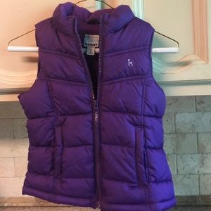 Purple puffer vest by Old Navy