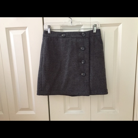 Loft Grey wool skirt