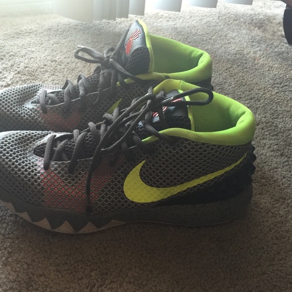 Kyrie's || Color- gray, neon green, red, black