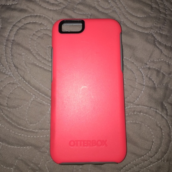 iPhone 6/6s pink and grey otter box