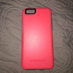iPhone 6/6s pink and grey otter box
