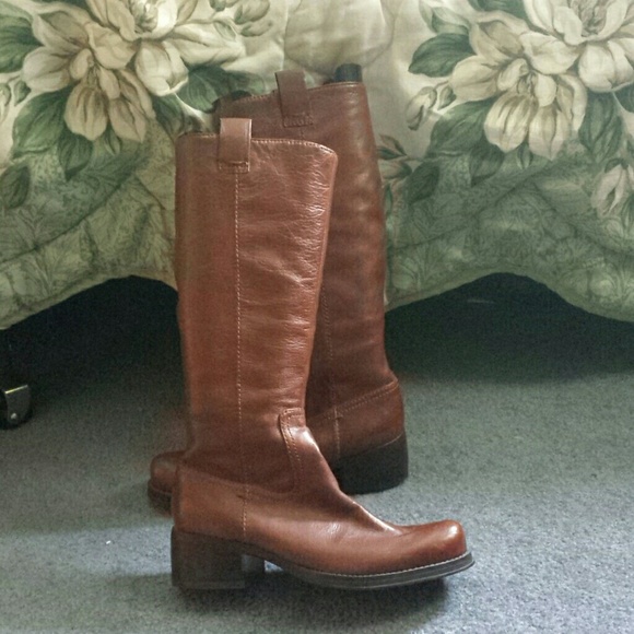 Leather boots