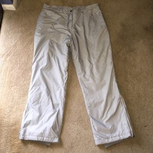 Silver ski pants
