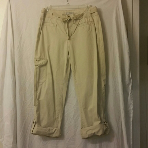 Tan cargo capris