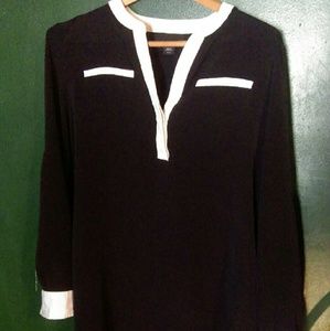 Business Casual Black & White Attention Dress M