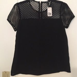 Black Woven Top