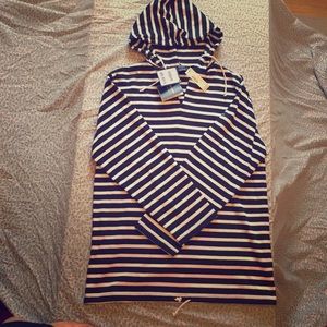 Saint James for J. Crew NWT nautical stripe hoodie