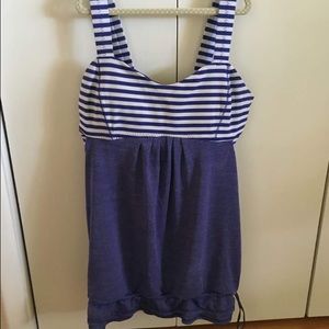 Lululemon tank top, blue and white