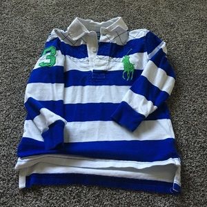 Polo rugby style long sleeve tee. EUC. SIZE 4T