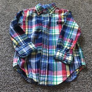 Polo long sleeve button up. EUC. SIZE 3T