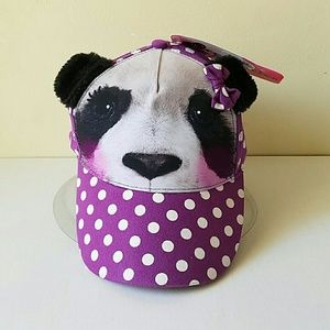 Panda polka dots hat