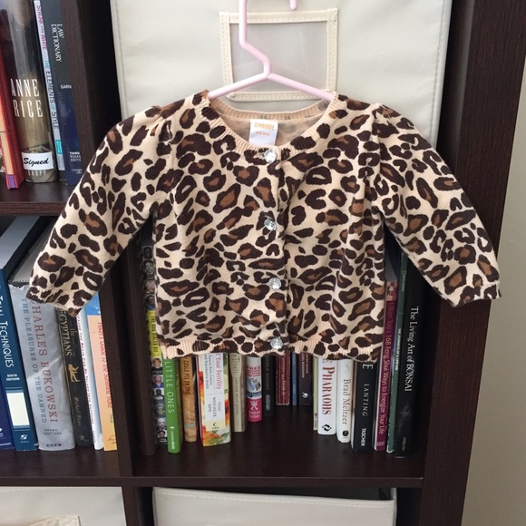 baby leopard cardigan