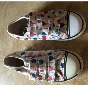 Girls Velcro balloon pattern Vans 12.5