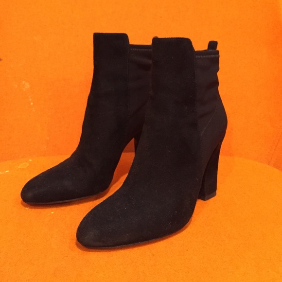 Ivanka Trump suede booties.