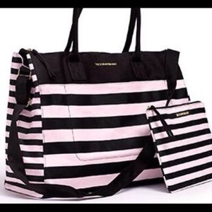 NWT Victoria's Secret weekender tote bag