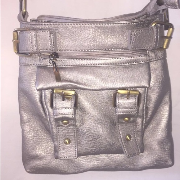 NEVER WORN charming Charlie silver cross body bag