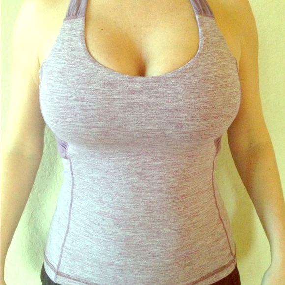 Lulu lemon purple heather workout top