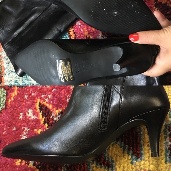 DUO Boots Shoes Ted Muffy Duo Wide Calf Leather Knee Hi