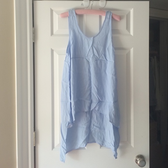 ASTR silk rayon blue tunic tank
