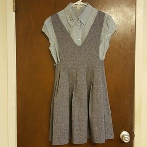 Grey-blue jumperskirt