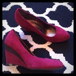 Red Suede Wedges from Kenneth Cole Reaction