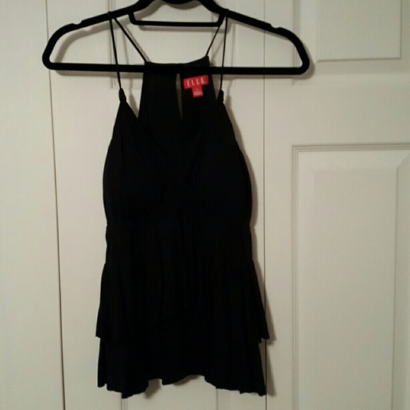 Ruffled Halter Tank