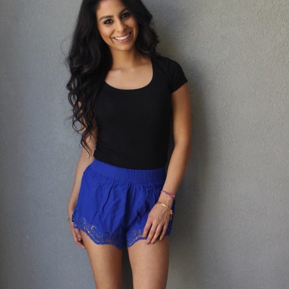Blue shorts