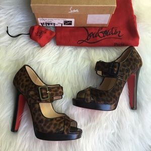 Christian Louboutin Dordogne 120mm Pump, Leopard