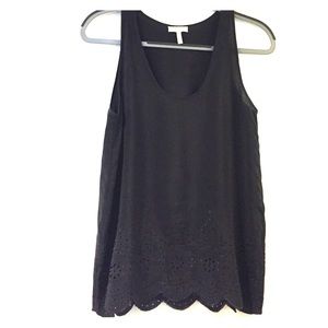 Joie black silk tank size XS
