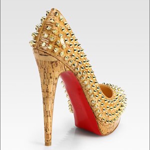 Christian Louboutin Shoes - Christian Louboutin spiked corkscrew lady peep's.