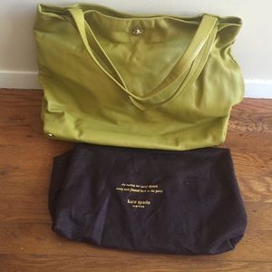 Kate Spade green leather tote bag!