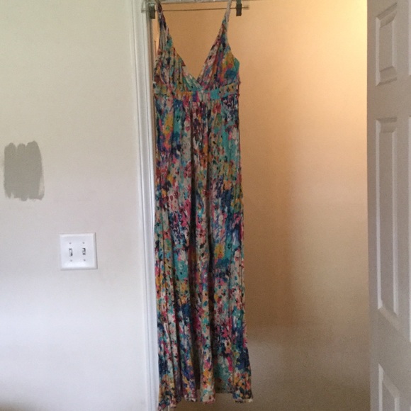 Watercolor Maxi Dress SZ Small