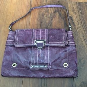Juicy couture purple leather bag