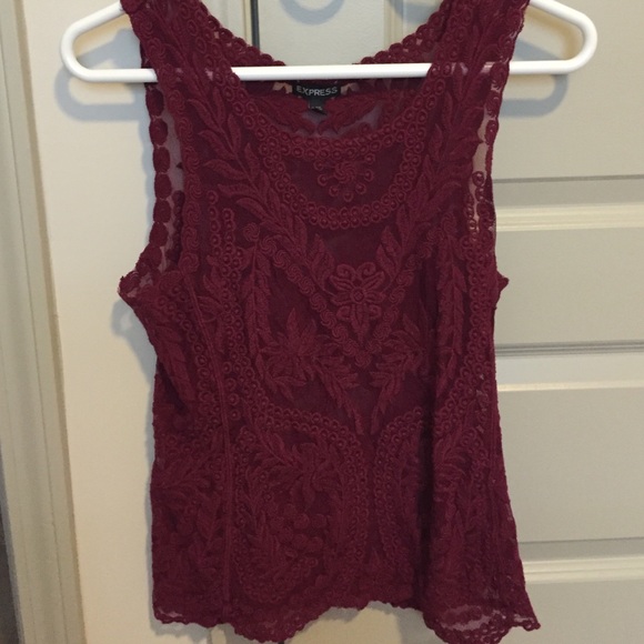 Express red tank top