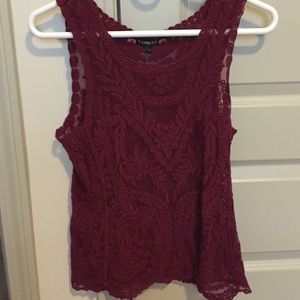 Express red tank top