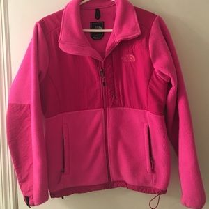 Hot pink North Face jacket