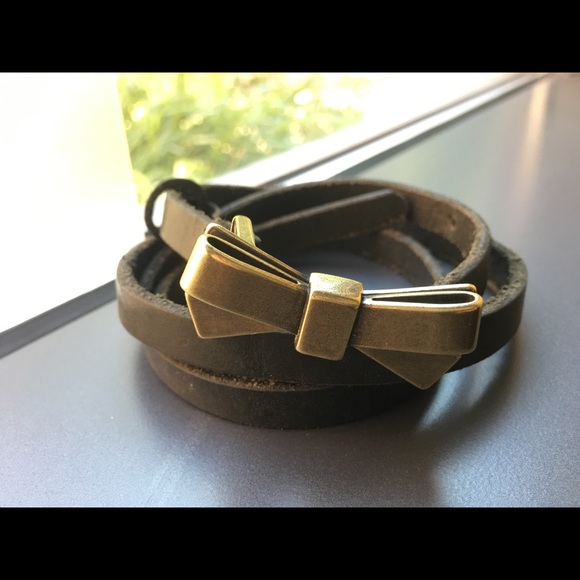 Madewell Skinny Metal Bow Belt