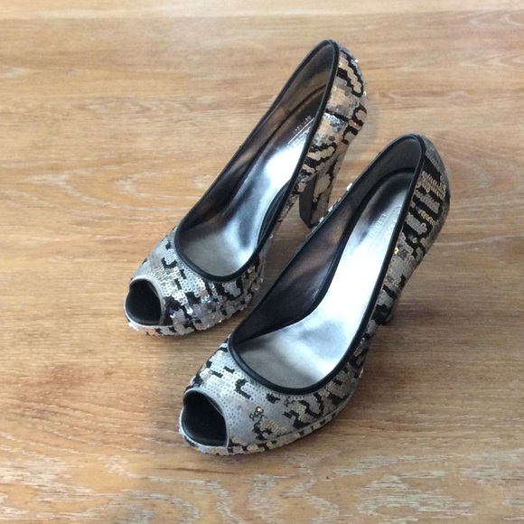 Coach sequin high heels size 9