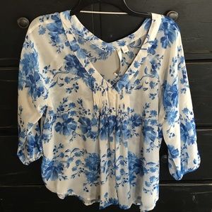 Pleasant blouse!! flowered, preciousness!