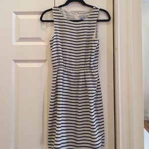 J Crew Blue and White striped dress