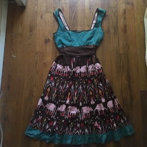 Anthropologie beautiful printed dress in Size 0.