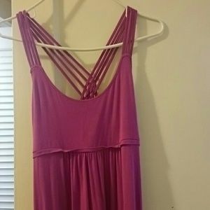 pink maxi dress