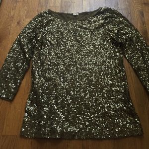 Fun J Crew sequin top in Size XS.
