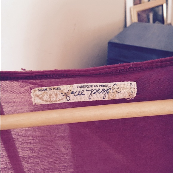 FREE PEOPLE PURPLE SHIRT SIZE S!! - Picture 2 of 3