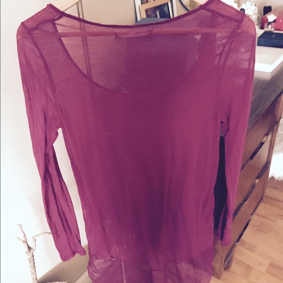FREE PEOPLE PURPLE SHIRT SIZE S!! - Picture 3 of 3